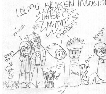 Broken Invasion People by Mynn